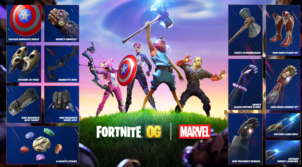 Marvel Endgame in Fortnite