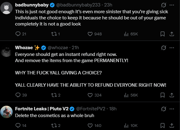 Fortnite bietet Rückerstattung für alle D4vd Items an